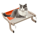 Elevated Cat Bed — Suspended Canvas Bed with Wooden Frame