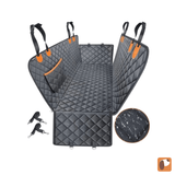 Waterproof Dog Car Seat Cover with Mesh Window — Back Seat Protection for Travel