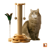 4-in-1 Cat Scratcher Toy — Scratch, Play, Hunt & Stress Relief