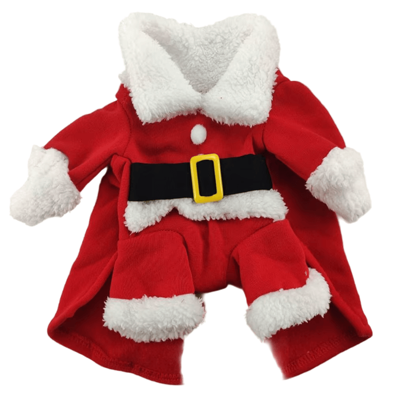 Red Santa Claus Dog Costume and Hat