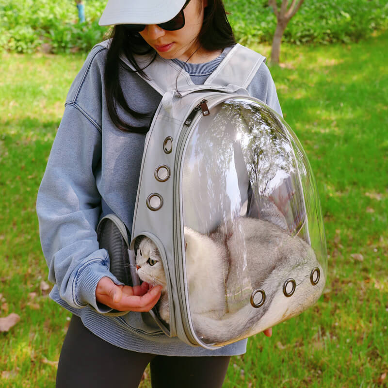 Panoramic Pet Carrier Backpack – Comfort & Clear View Travel