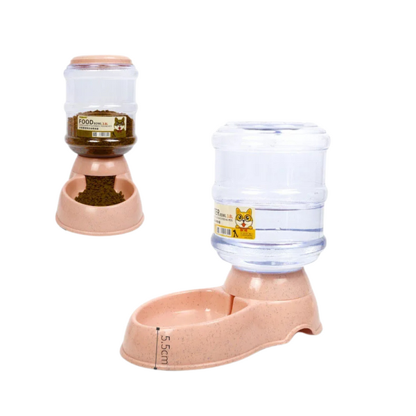 Automatic Pet Feeder & Water Dispenser – 2-in-1 Food & Water Storage