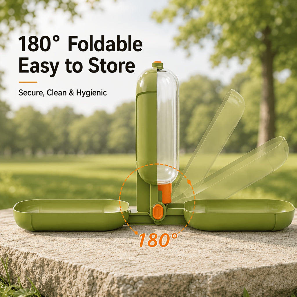 Portable Pet Travel Water & Food Dispenser