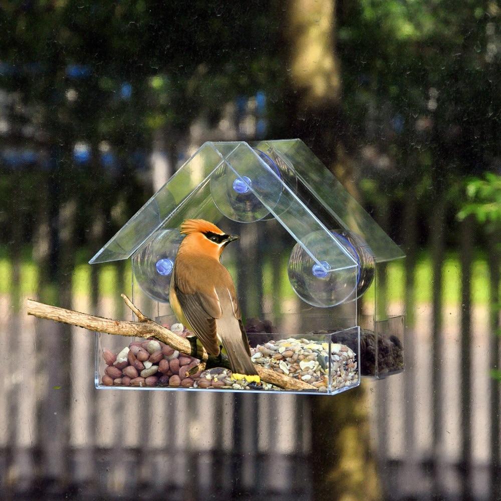 Window Bird Feeder – Clear Suction Cup Feeder for Wild Birds