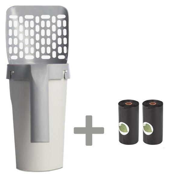 Cat Litter Scoop with Built-in Dispenser – Easy & Mess-Free Cleaning