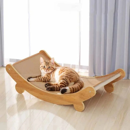 2-in-1 Multifunctional Cat Bed & Scratcher — Comfort & Play in One