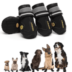 Close-up of non-slip rubber sole on waterproof protective dog boot