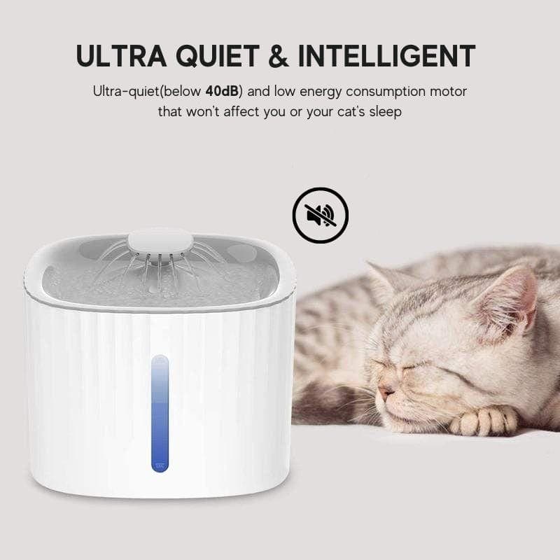 Cat Water Fountain – Automatic Silent Water Fountain with LED Light