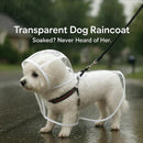 Clear Dog Raincoat with Hood