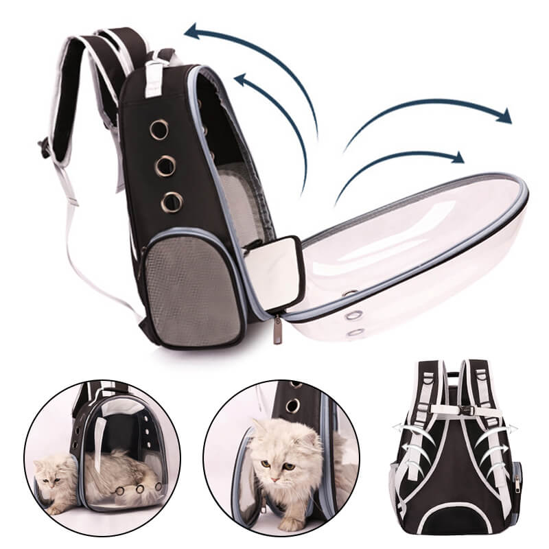 Panoramic Pet Carrier Backpack – Comfort & Clear View Travel