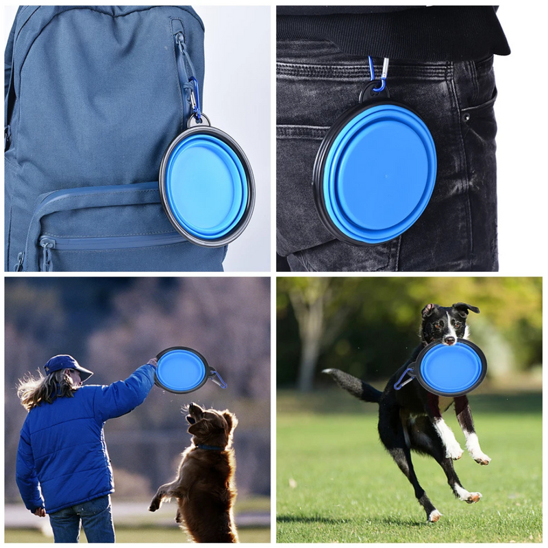 Collapsible Pet Bowl – Portable Food & Water Feeder for Dogs and Cats