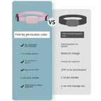 pink GPS tracking collar showing adjustable strap