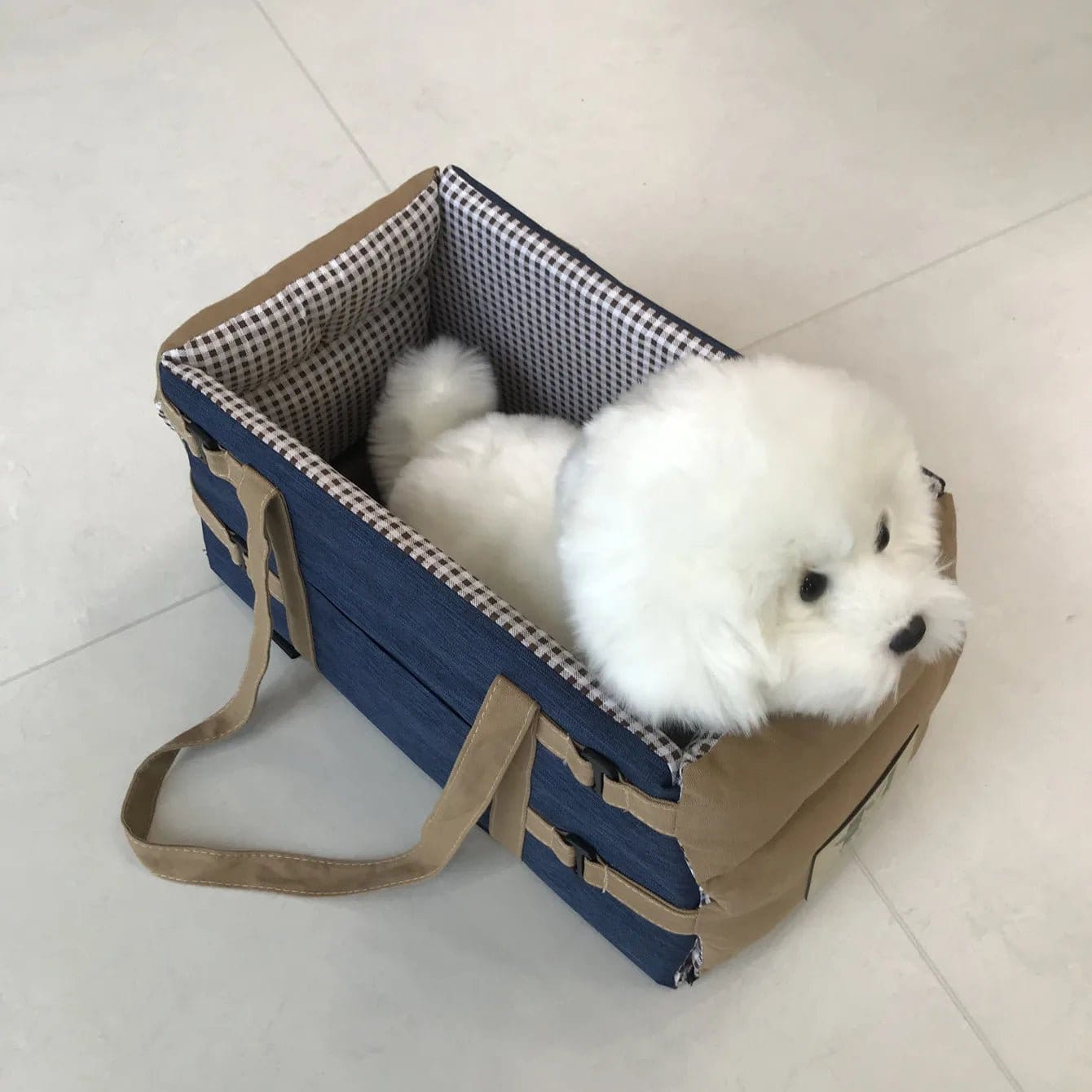 Portable 2-in-1 Dog Car Seat & Travel Bed