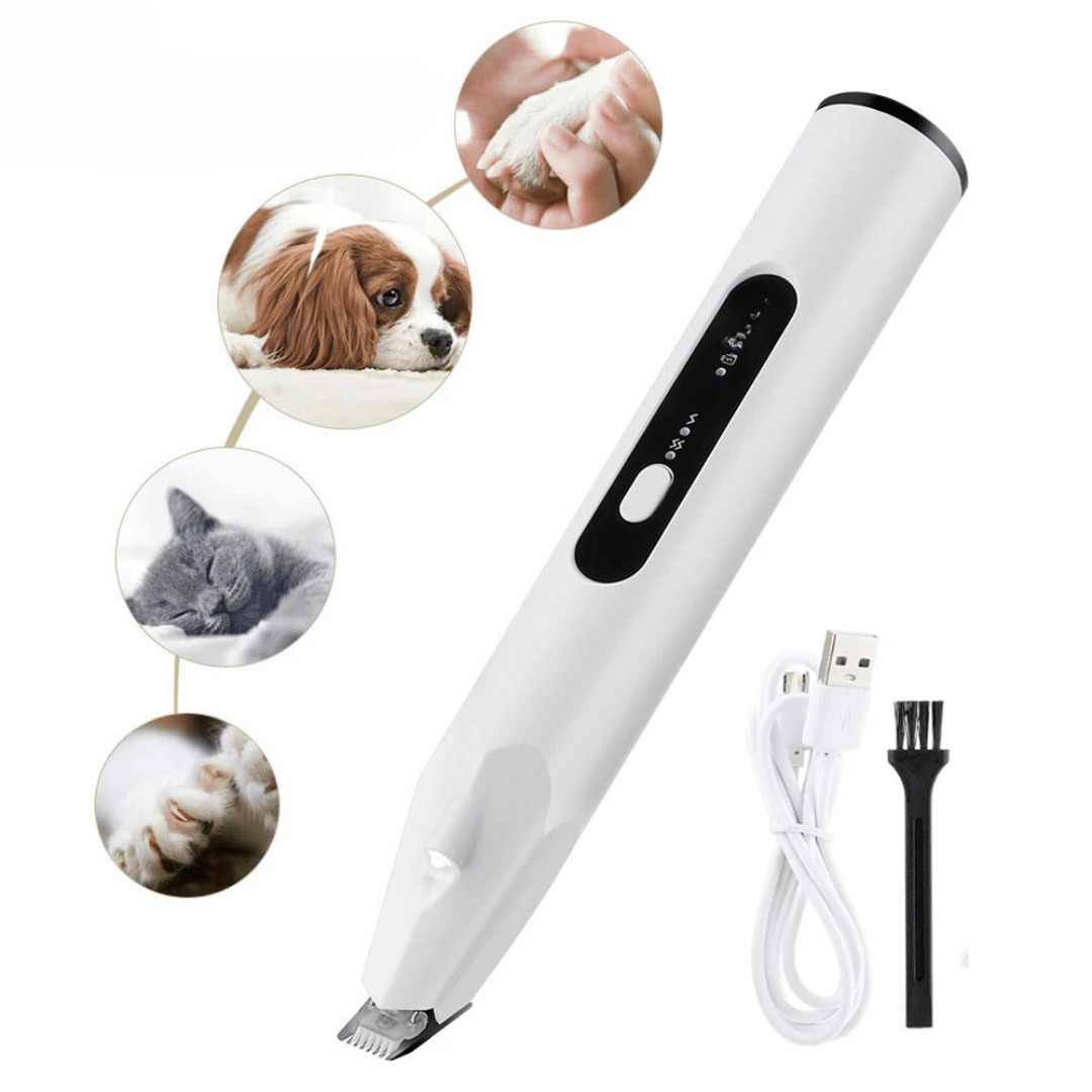 USB Rechargeable Pet Hair Trimmer – Low-Noise Precision Grooming for Cats & Dogs