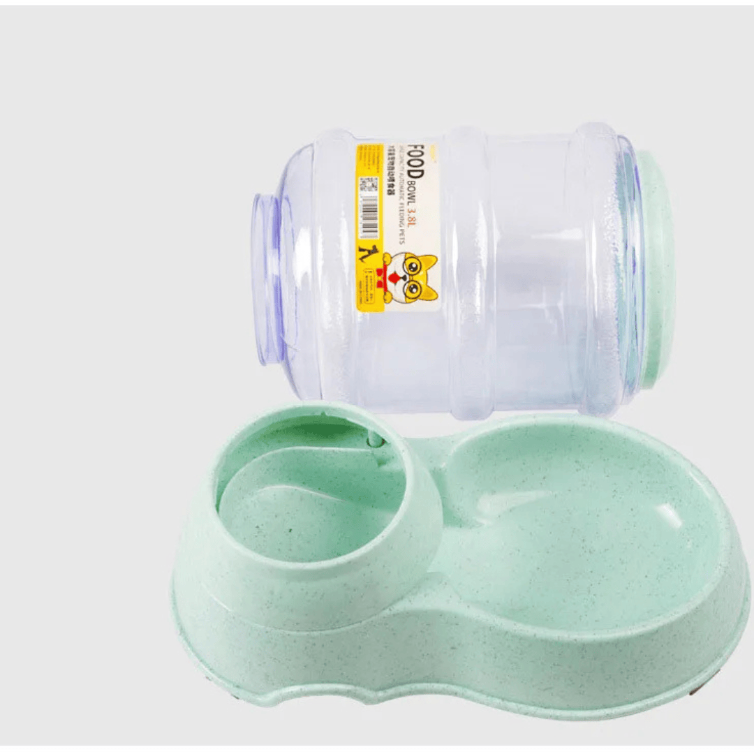 2-in-1 Pet Feeder & Water Dispenser – Gravity Food & Water Station