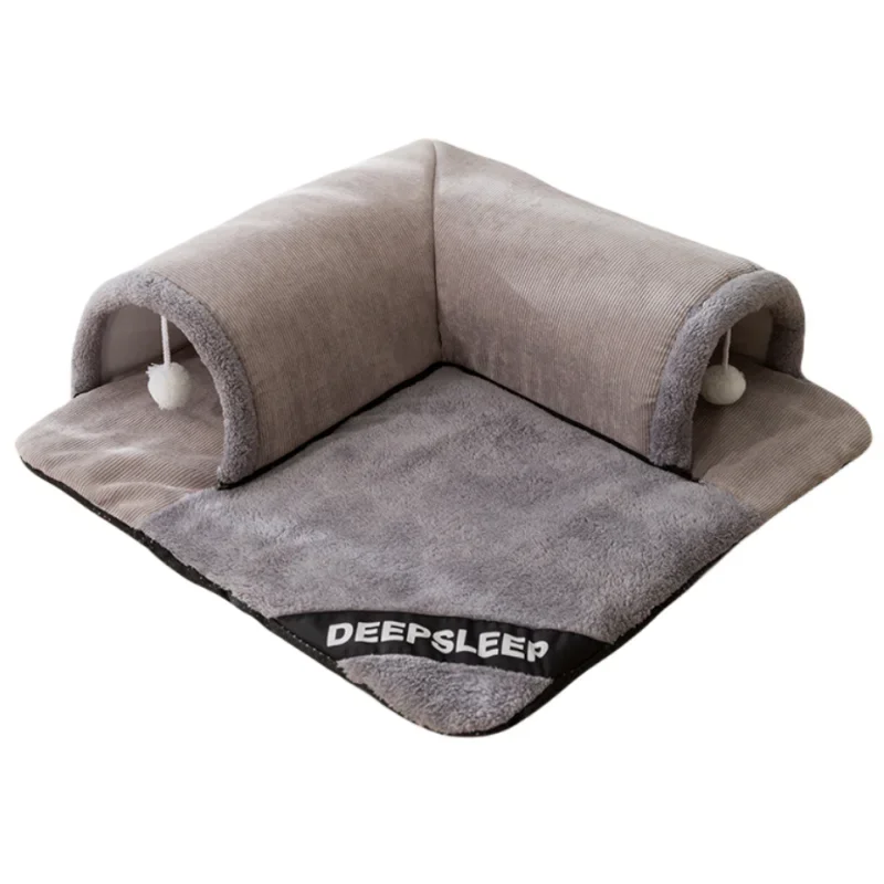 Cat Tunnel Bed – Collapsible Peekaboo Play & Nap Spot