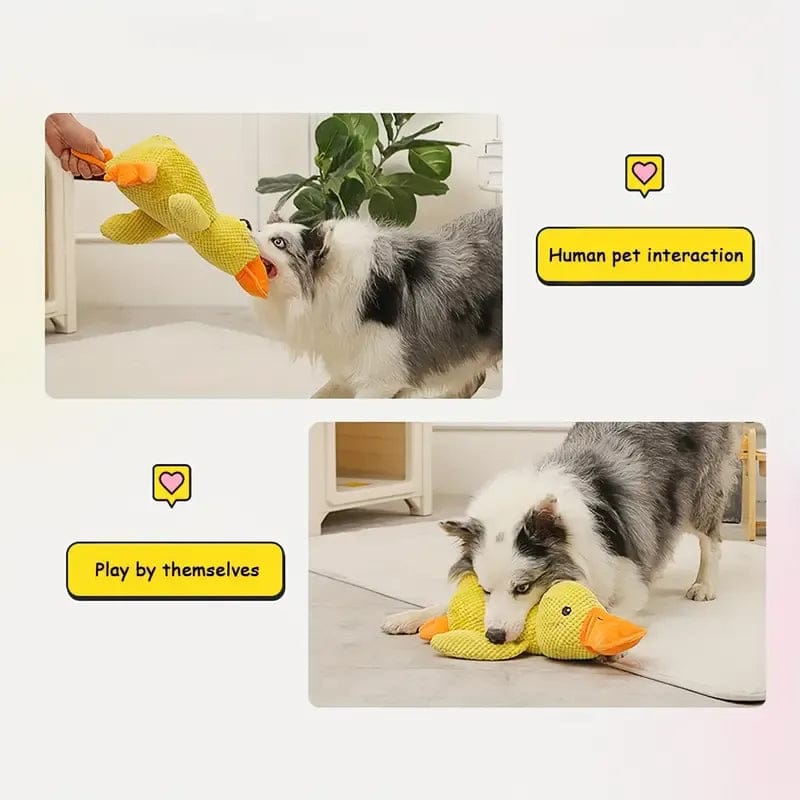 Calming Duck Dog Toy — Gentle Quack Play & Comfort