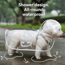 Clear Dog Raincoat with Hood