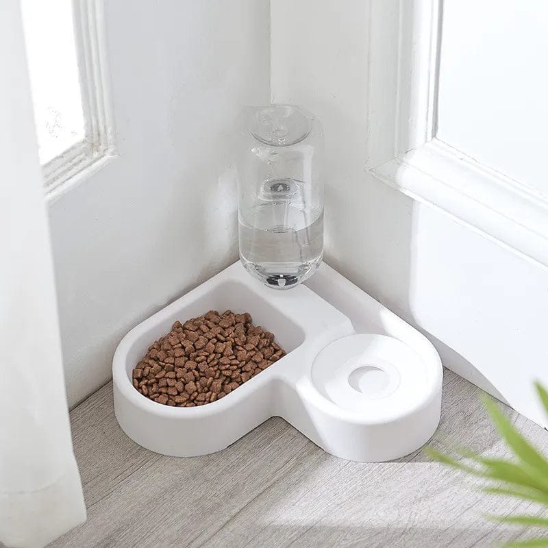Smart Feeder & Water Dispenser — 2-in-1 Corner Pet Feeding Station