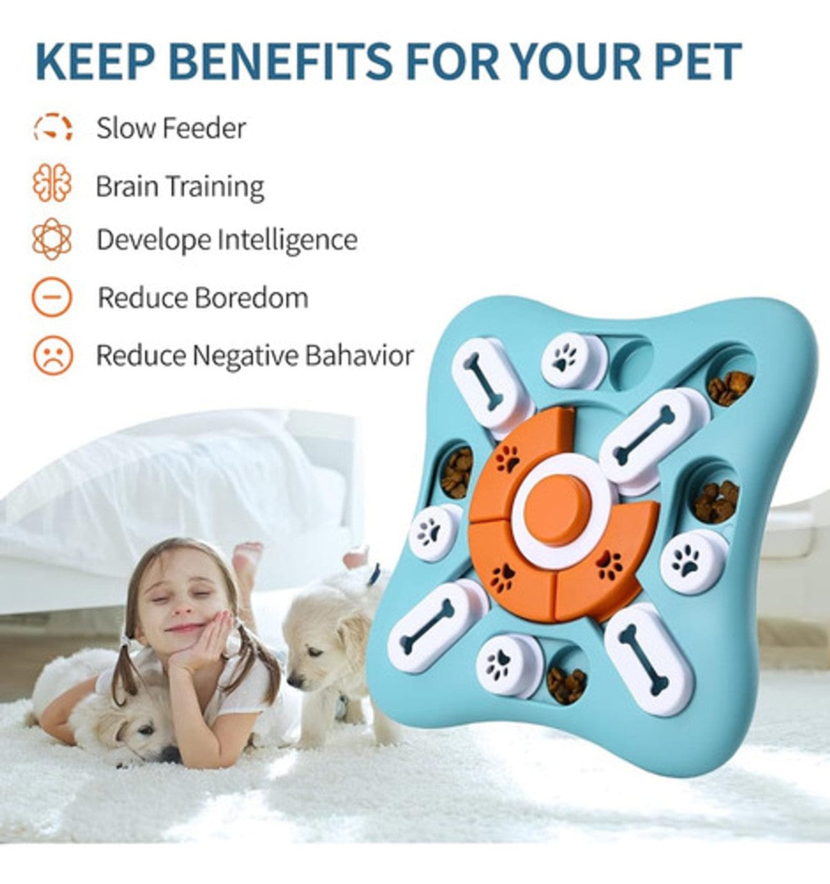 Dog Puzzle Toy – Treat Dispensing Enrichment Toy