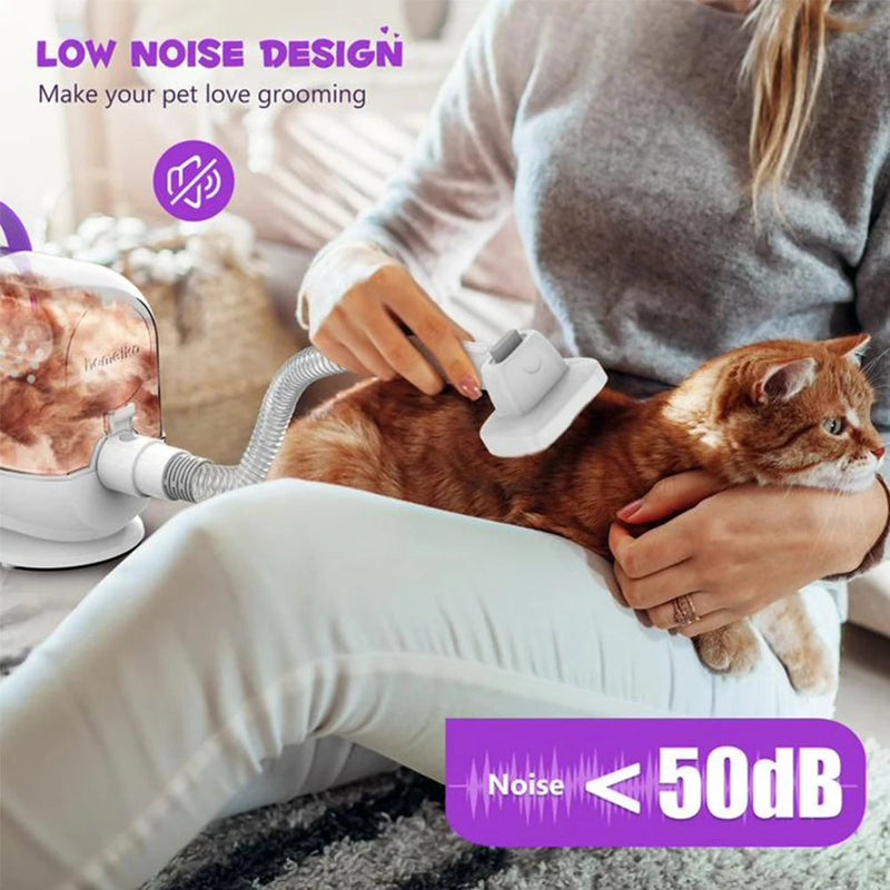 Homeika 5-in-1 Pet Grooming Vacuum Kit – 99% Hair Suction