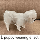 Clear Dog Raincoat with Hood