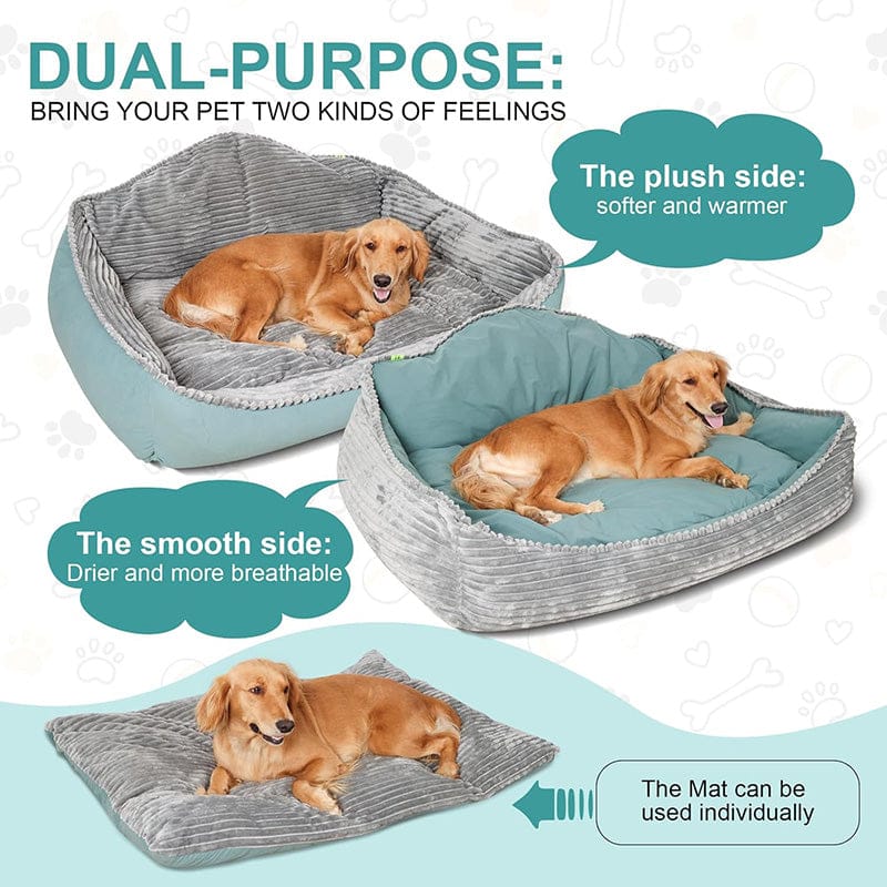 Ultra Soft Dog Bed – Plush Washable Bed for Indoor Comfort