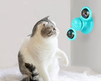 Cat Windmill Toy with Catnip — Spinning LED Interactive Play