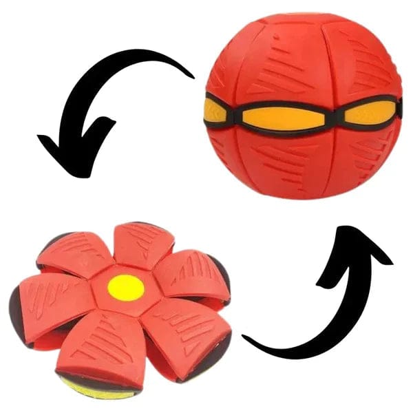 Interactive Doggy Disc Ball — Dual Play Fetch & Roll for Dogs