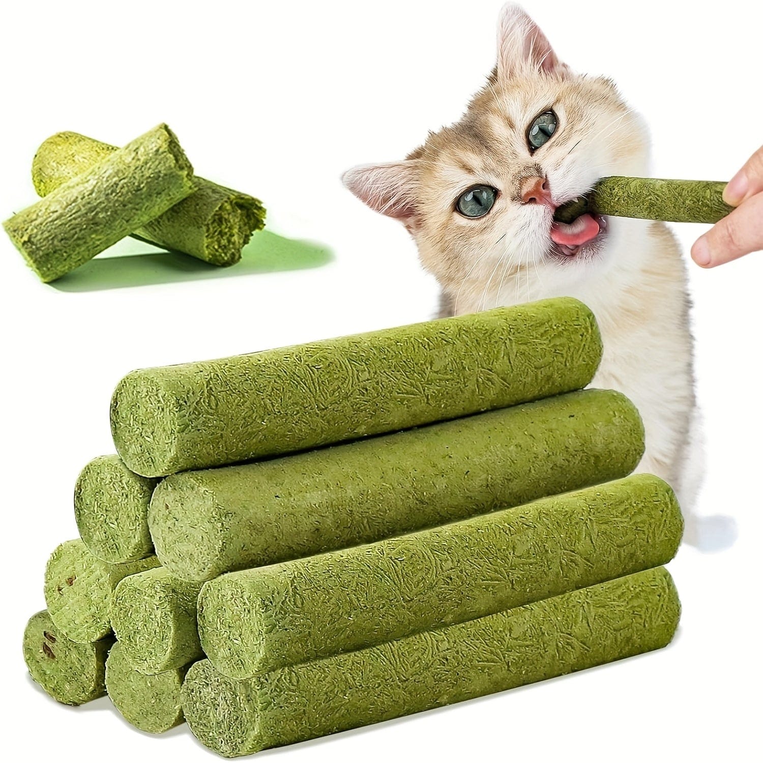 Cat Grass Chew Sticks — Natural Chewing Support for Cats