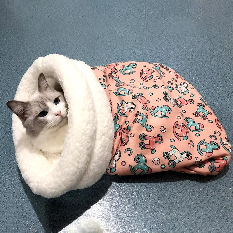 CuddleCloud – 3-in-1 Cat Sleeping Bag, Pad & Tunnel