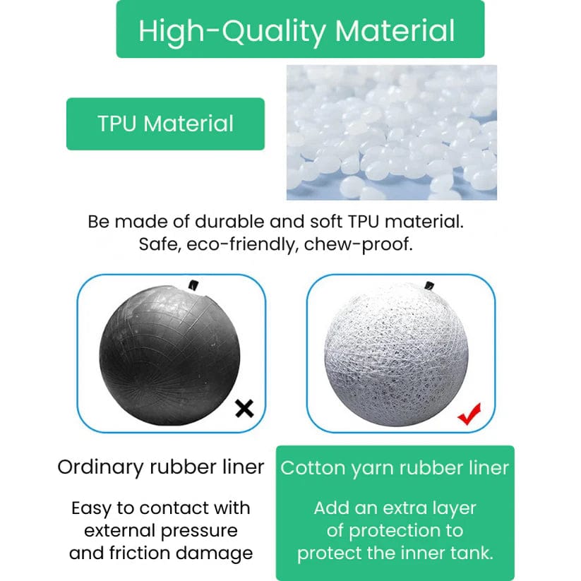 Interactive Dog Soccer Ball – Fetch and Tug Toy with Handles for Dogs