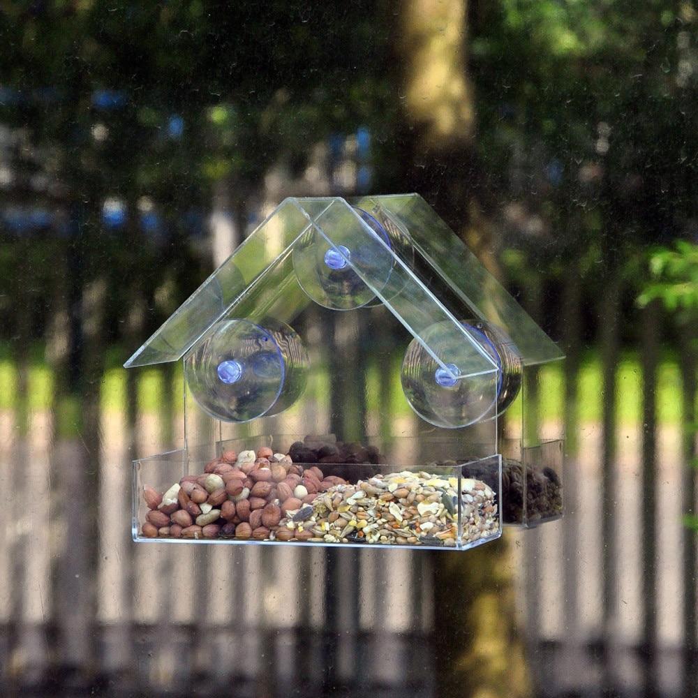 Window Bird Feeder – Clear Suction Cup Feeder for Wild Birds