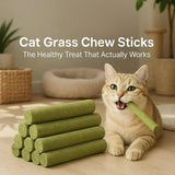 Cat Grass Chew Sticks — Natural Chewing & Digestive Support for Cats