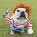Chucky Pet Costume – Scary & Hilarious Halloween Outfit for Dogs & Cats