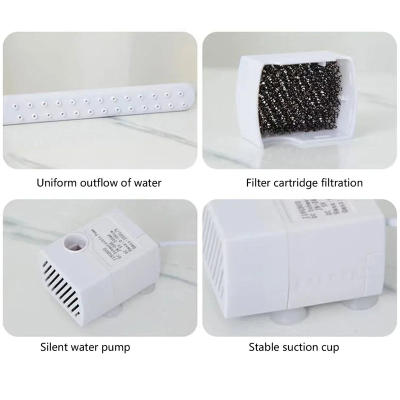 Automatic Parrot Shower Bath – Self-Cleaning with Water Circulation