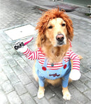 Chucky Pet Costume – Scary & Hilarious Halloween Outfit for Dogs & Cats