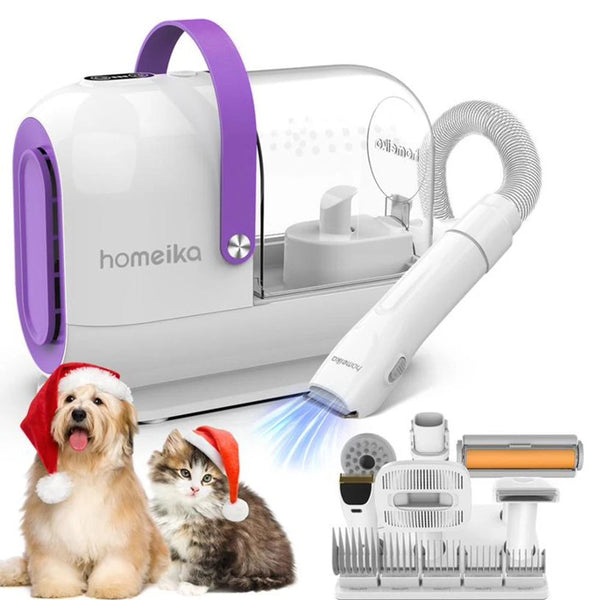 Homeika 5-in-1 Pet Grooming Vacuum Kit – 99% Hair Suction