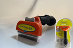 Deshedding Brush with Self-Cleaning Button — Removes Up to 90% of Loose Undercoat Fur