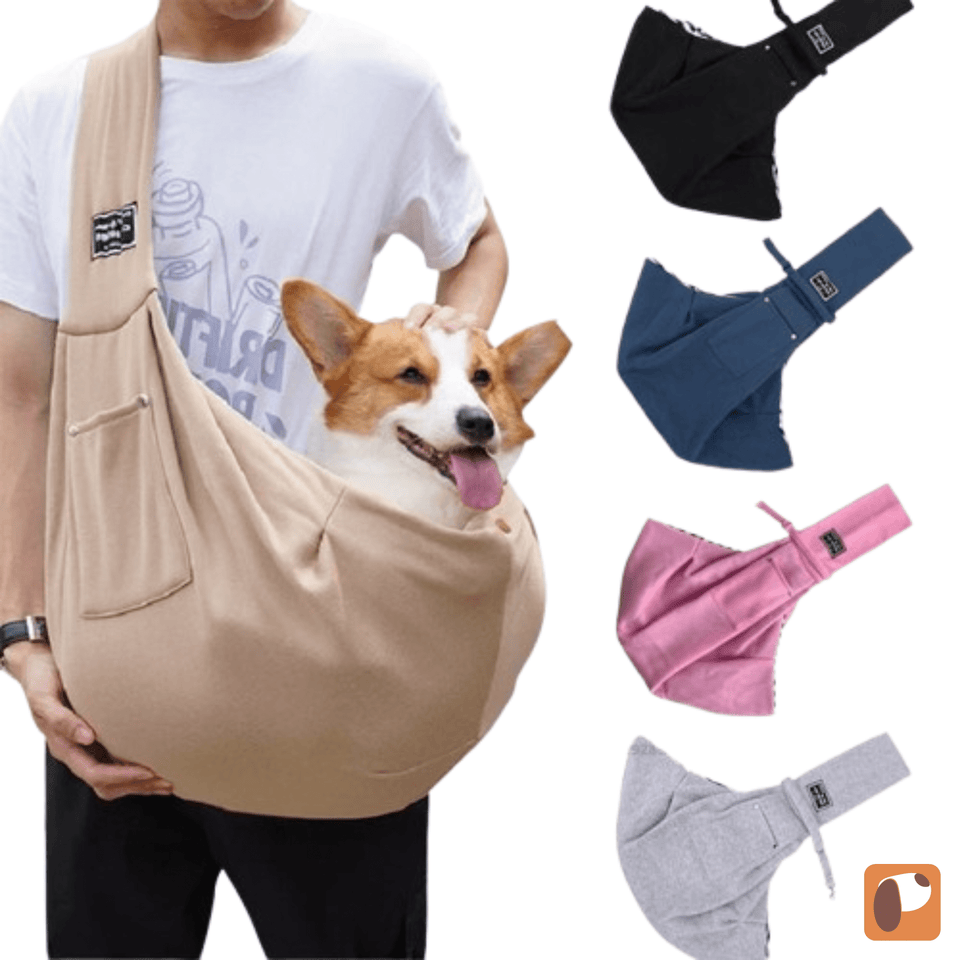 Crossbody Pet Carrier Bag — Comfortable Hands-Free Travel for Small Pets