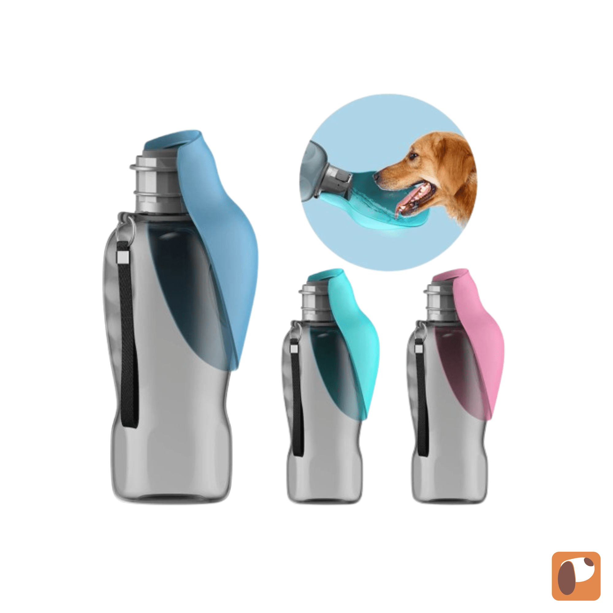 Portable Pet Water Bottle 800ml — Leakproof Hydration for Walks and Travel