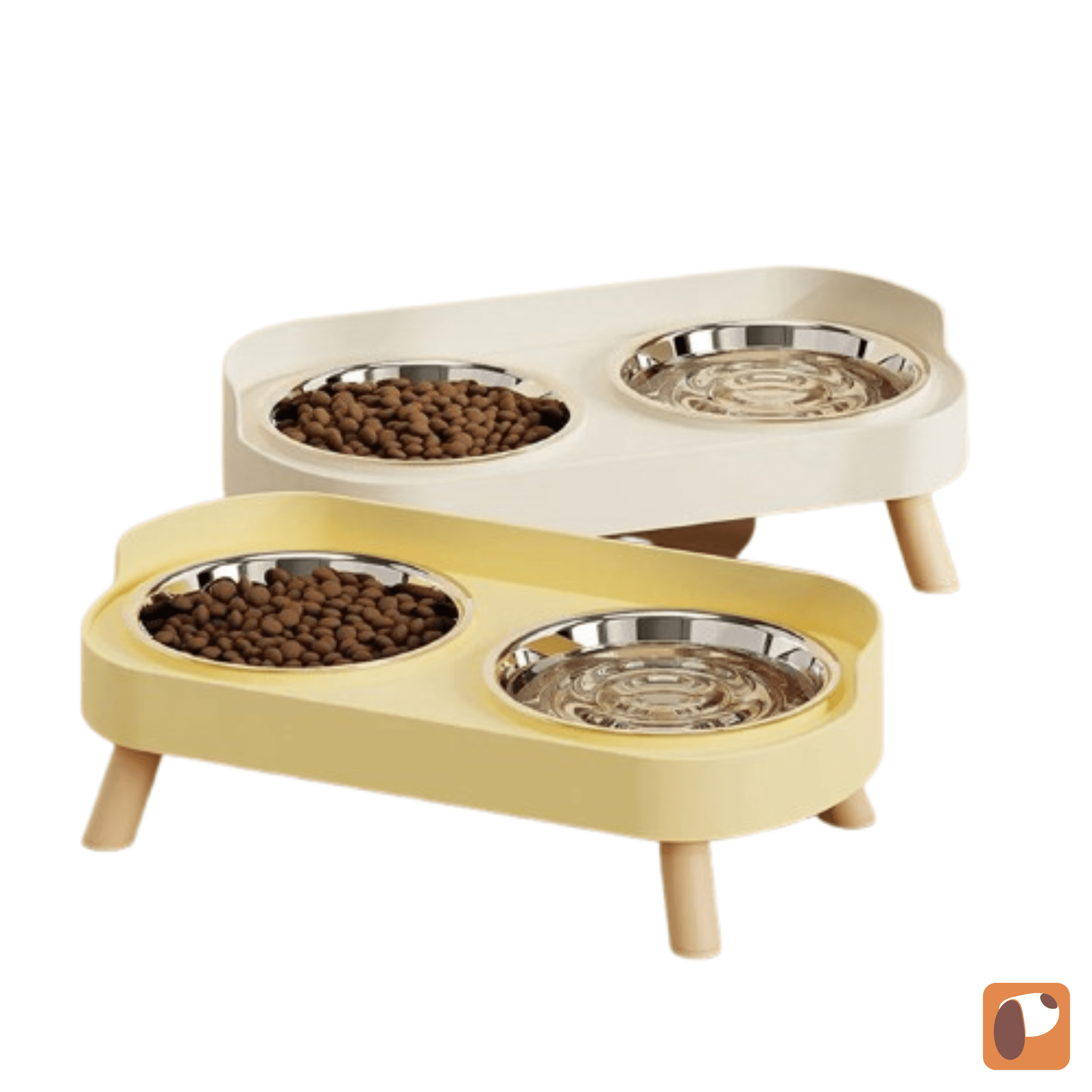 Elevated Double Pet Bowl Set – Raised Food & Water Station