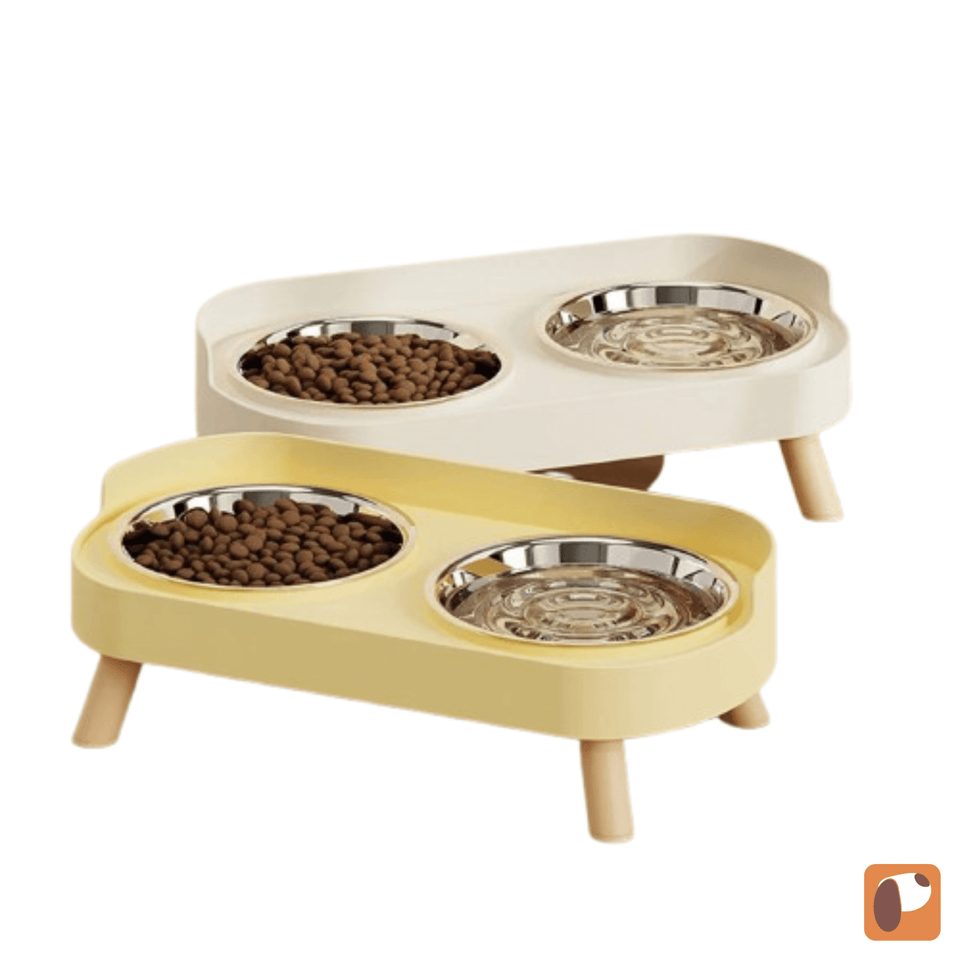 Elevated Double Pet Bowl Set – Raised Food & Water Station
