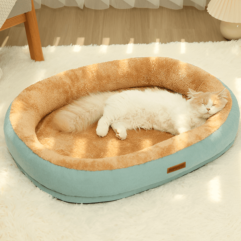 Ultra Comfortable Cat Bed – 100% Cotton, Washable & Cozy for Cats