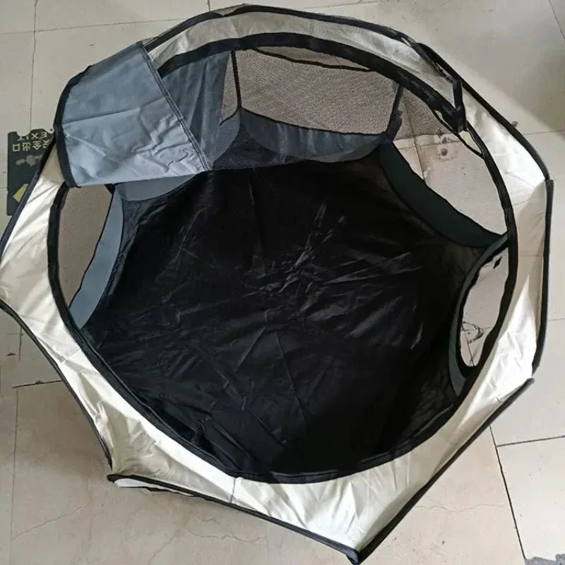 Cama para gatos, canil dobrável, gaiola octogonal, gatos, cães, caixa de aniversário, cercadinho, animal de estimação, portátil, barraca de viagem para cães pequenos e gatinhos