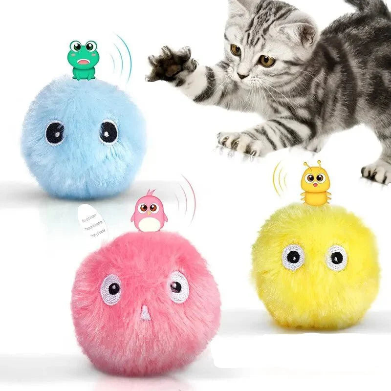 Interactive Plush Cat Ball with Sounds — Keeps Cats Engaged Far Longer Than Silent Toys