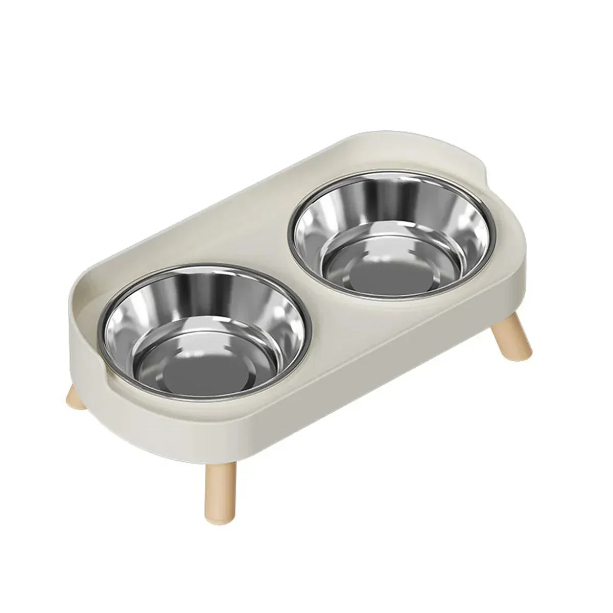 Elevated Double Pet Bowl Set – Raised Food & Water Station