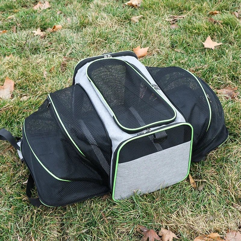 Expandable Foldable Pet Carrier — Extra Space & Breathable Comfort