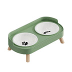 Elevated Double Pet Bowl Set – Raised Food & Water Station