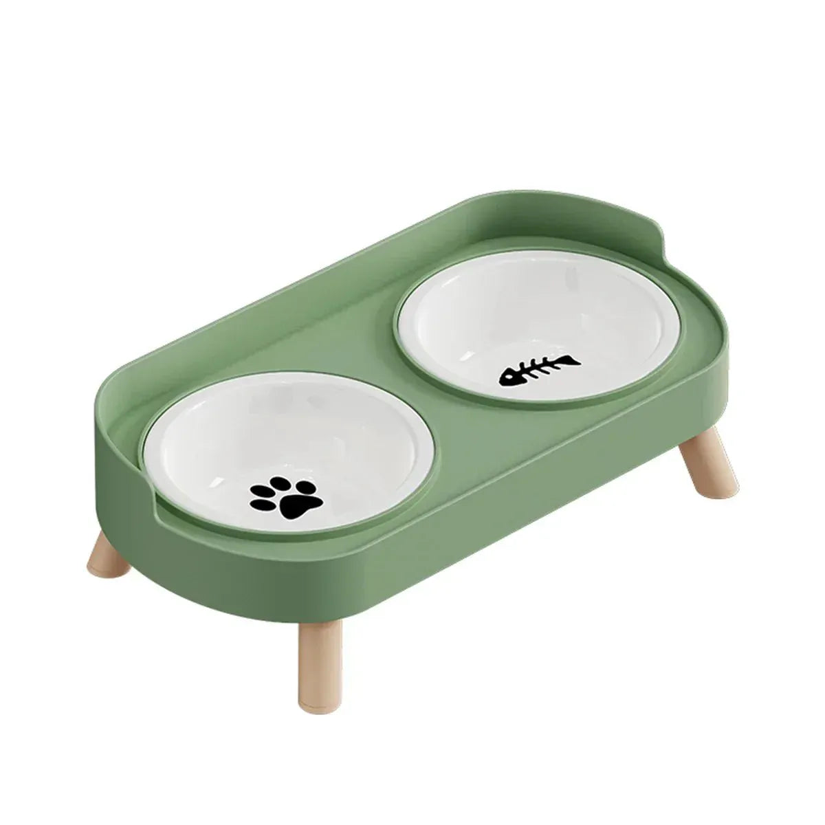 Elevated Double Pet Bowl Set – Raised Food & Water Station